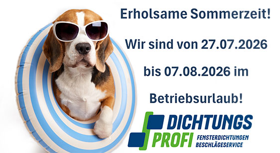 Dichtungsprofi Betriebsurlaub 2026